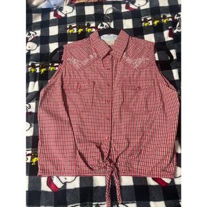 Vintage Wrangler Cropped Pearl Button Down